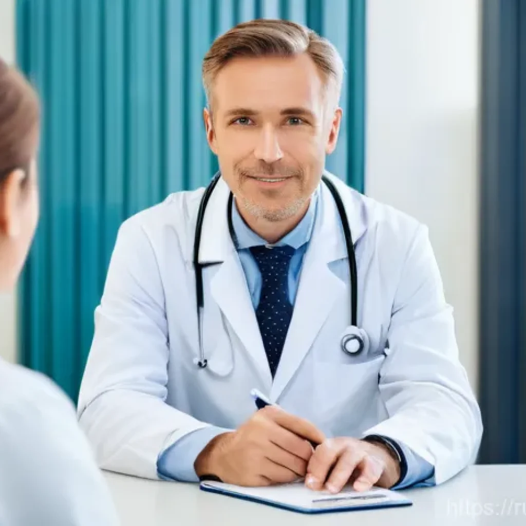 의료 커뮤니케이션 - **Prompt: Empowered Patient and Attentive Doctor in a Trusting Dialogue**
    A bright, clean, and m...